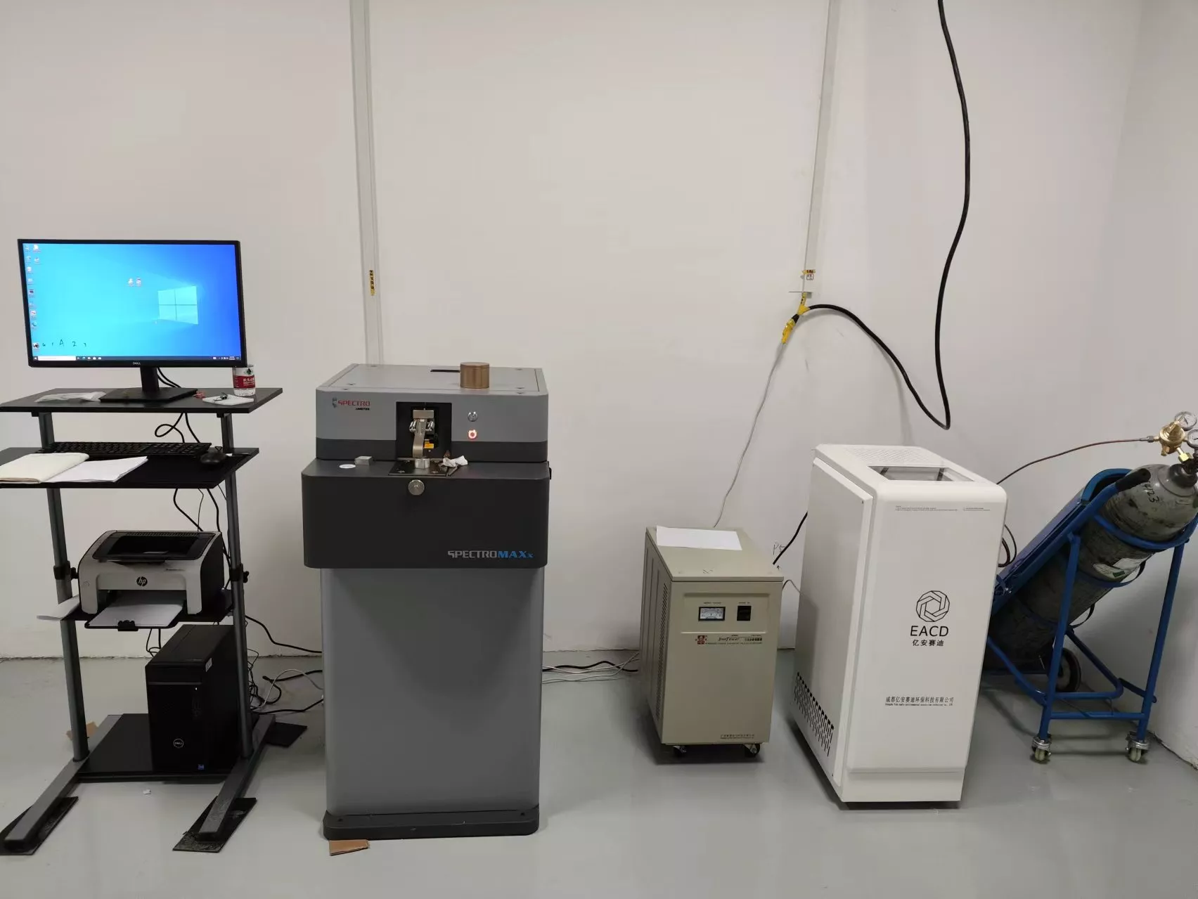 argon gas purifier and spectro